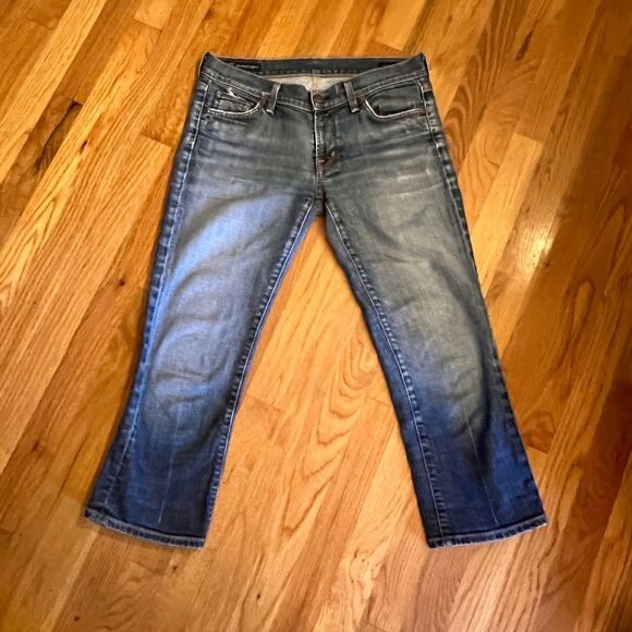 EUC Citizens of Humanity #063 Kelly Stretch Cropped Jeans Size 28 Waist - Picture 2 of 7